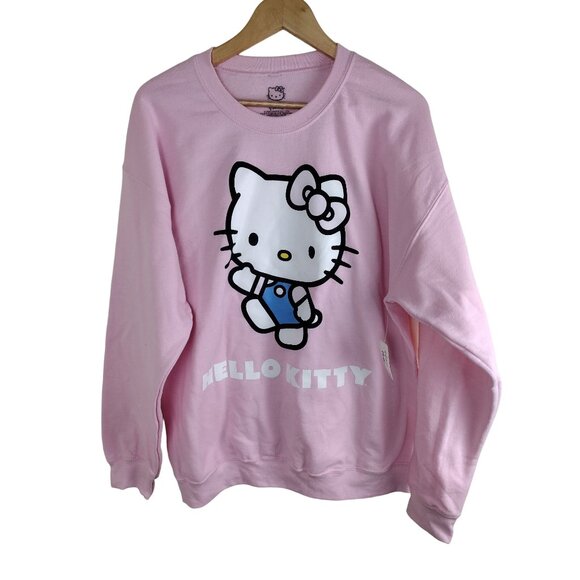 Hello Kitty Tops - Hello Kitty by Sanrio Crew Sweatshirt size M Pink